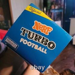 Vintage Parker Brothers NERF Turbo Football 1989 MiB 1st Issue Black & Red