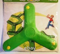 Vintage Parker Brothers Nerf BOOMERANG Green Sealed Original Package +No Creases