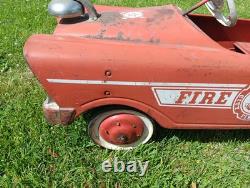 Vintage Pedal Car FIRE CHIEF SEE PICTURES/DESCRIPTION