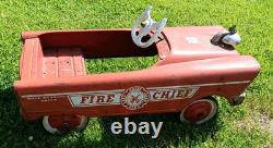 Vintage Pedal Car FIRE CHIEF SEE PICTURES/DESCRIPTION