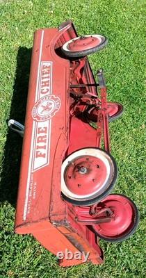Vintage Pedal Car FIRE CHIEF SEE PICTURES/DESCRIPTION
