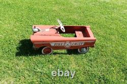 Vintage Pedal Car FIRE CHIEF SEE PICTURES/DESCRIPTION
