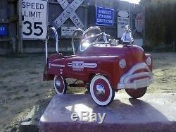 Vintage Pedal Car Fire Engine Number 9