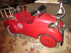 Vintage Pedal Car Fire Truck Engine, Springfield