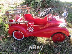 Vintage Pedal Car Fire Truck Engine, Springfield