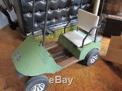 Vintage Pedal Car Rare Golf Cart 35 Long 35 Tall Works LOCAL PICKUP ONLY