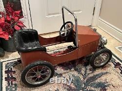 Vintage Pedal Car Replica Of Roadster Race Car