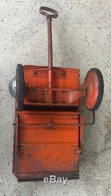 Vintage Pedal Car Tractor Murrary Dump Trac Ride On, Trailer