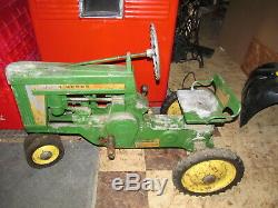 Vintage Pedal John Deere Pedal Tractor, Wheeler Tractor & Equipment, Kankakee IL