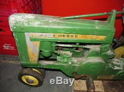 Vintage Pedal John Deere Pedal Tractor, Wheeler Tractor & Equipment, Kankakee IL