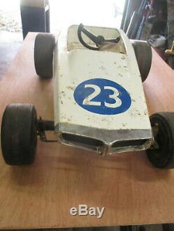 Vintage Pedal Race Car with Fast Trac Tiresj Free Shipping