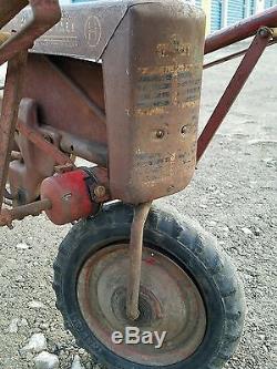 Vintage Pedal Tractor Chain Driven With Front Loader MUST SEE EXTREMELY RARE