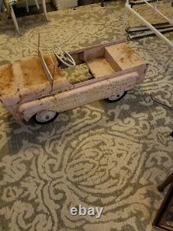 Vintage Peddle Car, 1970 Jeep In Good Condition. Ready To Go Off Roading
