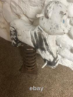 Vintage PlayWorld Systems Cast Aluminum Ride On Playground Equipment Panda