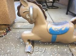 Vintage Playground Horse Cast Aluminum Pony Spring Ride Metal CARNIVAL CAROUSEL