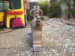 Vintage Playground Horse Cast Aluminum Pony Spring Ride Metal CARNIVAL CAROUSEL