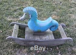 Vintage Playground Seahorse Ride On Spring Toy