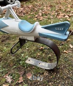 Vintage Playground Spring Ride SADDLE MATES GAMETIME Rocket Missle Airplane USAF