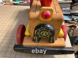 Vintage Playland Lines Wood Train OH-5 with working whistle RIDE ON