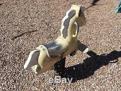 Vintage Playworld Systems Playground Cast Aluminum Horse Ride On Spring Toy