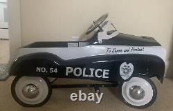 Vintage Police Metro City's Finest Patrol Metal Pedal Car by Instep No. 54