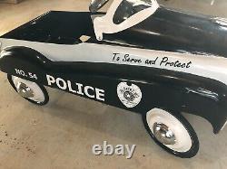 Vintage Police Metro City's Finest Patrol Metal Pedal Car by Instep No. 54