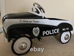 Vintage Police Metro City's Finest Patrol Metal Pedal Car by Instep No. 54