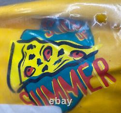 Vintage Pool Float Raft Inflatable Slice Of Summer Yellow Pizza Design