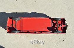 Vintage Pressed Steel Ride On Toy Train Car 24 Long Very Good Condition