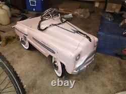 Vintage Pretty in Pink Estate Wagon Pedal Car