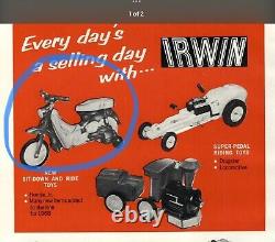 Vintage RARE 1968 Irwin Ride-On Toy HONDA, JR excellent Condition