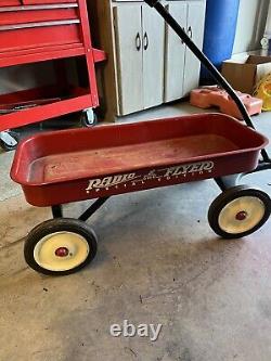 Vintage Radio Flyer Model 90 Red Wagon Steel Metal