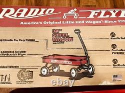 Vintage Radio Flyer Red Steel 34 Wagon Model 89 Brand New in the Original Box