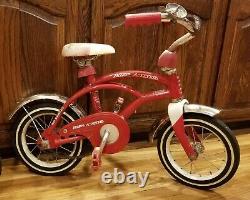 Vintage Radio Flyer Retro Red Children's Bicycle/Tricycle Model #34B & #36 Lot