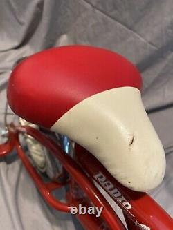 Vintage Radio Flyer Retro Red Tricycle Trike red and white child's toy Model #35