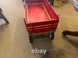 Vintage Radio Flyer Town and Country Wagon rare model silver slotted wheels