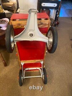 Vintage Radio Flyer Town and Country Wagon rare model silver slotted wheels