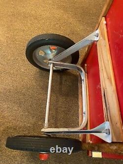 Vintage Radio Flyer Town and Country Wagon rare model silver slotted wheels