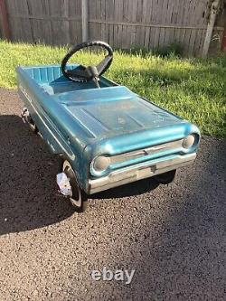 Vintage Rare 1960's AMF Blue jet sweep pedal car