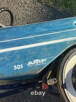 Vintage Rare 1960's AMF Blue jet sweep pedal car