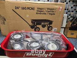 Vintage Rare BuddyL 24 Red Pressed Wagon Unassembled NEW