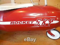 Vintage Rare Murray Atomic Missile Sky Rocket Pedal Car