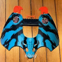 Vintage Rare NERF Max Force Manta Ray Blaster 1995 Aqua Black WORKS (NO DARTS)