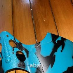 Vintage Rare NERF Max Force Manta Ray Blaster 1995 Aqua Black WORKS (NO DARTS)