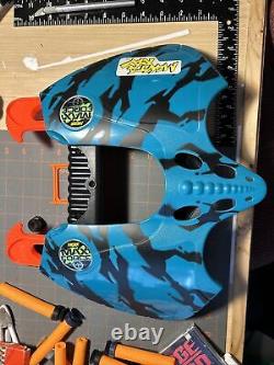 Vintage Rare NERF Max Force Manta Ray Blaster 1995 Fully Functional Nine Darts