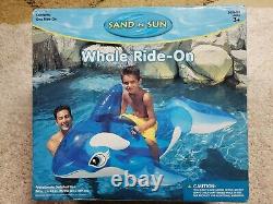 Vintage Rare Sand N Sun Jumbo Whale Ride On 84 X 43 AND 36 summer waves ball