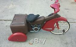 Vintage Rat Rod Tricycle Streamlined Fendered Custom Made Trike