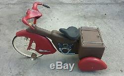 Vintage Rat Rod Tricycle Streamlined Fendered Custom Made Trike
