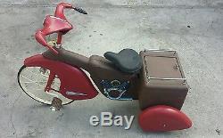 Vintage Rat Rod Tricycle Streamlined Fendered Custom Made Trike