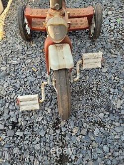 Vintage Red Montgomery Ward Hawthorne 2-Step Tricycle With Troxel Seat